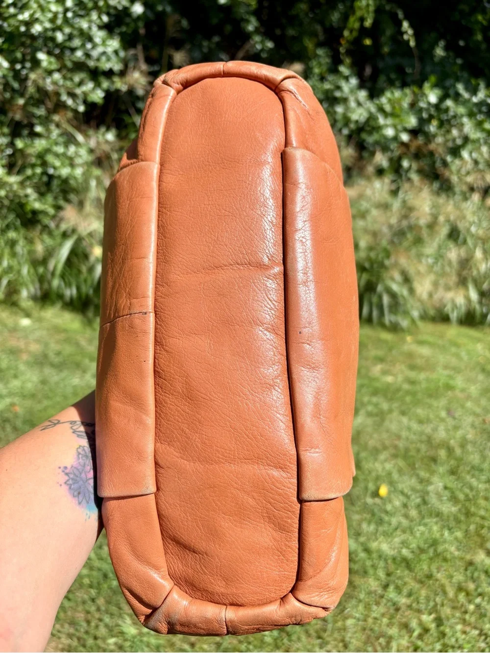 Coach Madison Isabelle 21224 Cognac Brown Leather Slouchy Hobo Shoulder Bag Y2K